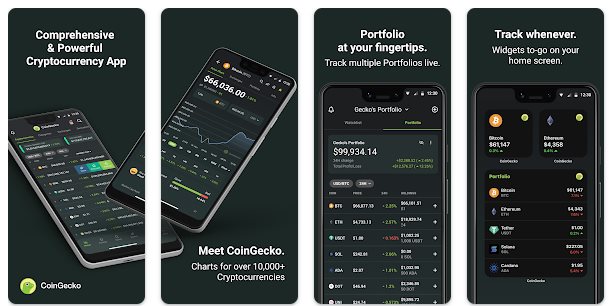  اپلیکیشن کوین گکو coingecko 