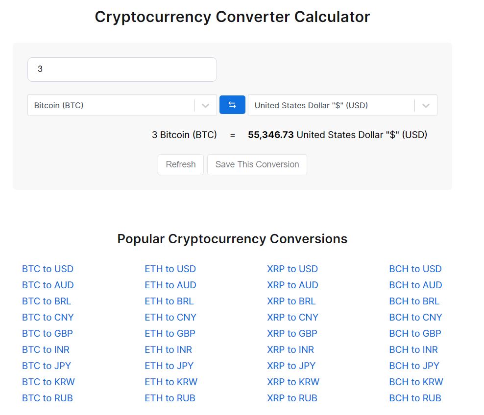 crypto coin market cap calculator
