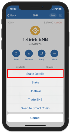 جزئیات استیک bnb