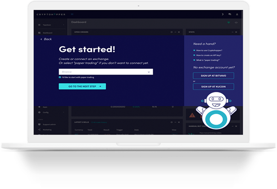 تنظیمات ربات کریپتو هاپر