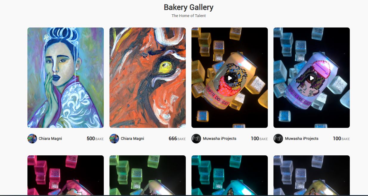 گالری Bakeryswap