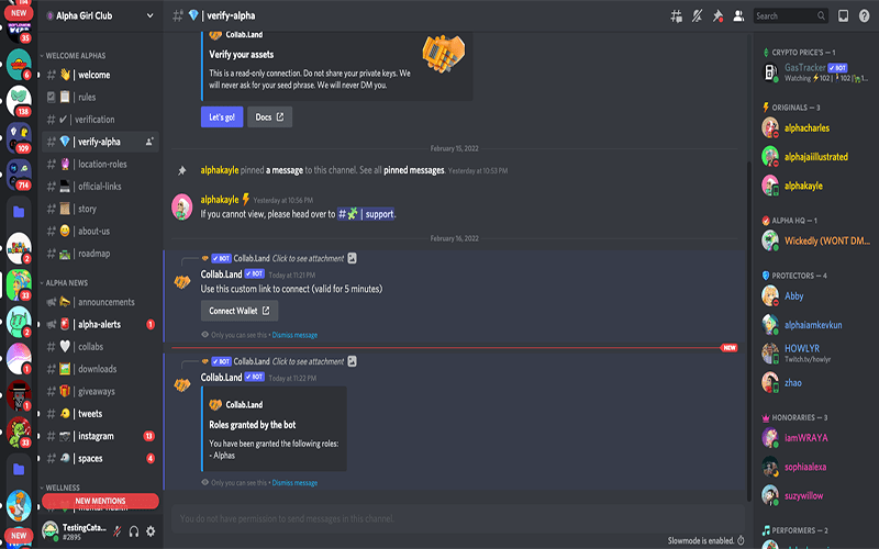 پلتفرم Collab.land؛ مدیریت گروههای کریپتویی در دیسکورد و تلگرام! نمایی از کولب لند