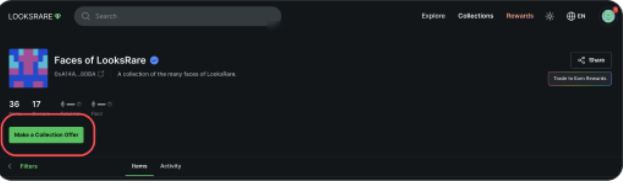 آموزش خرید و فروش NFT در LooksRare looksrare nft trading 11